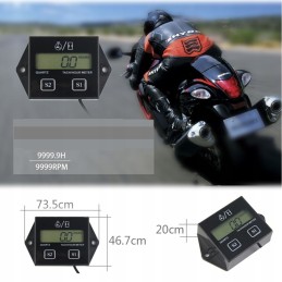 Motorcycle engine operating time counter