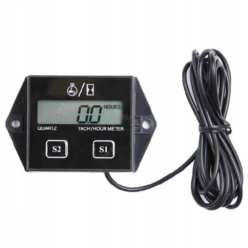 Operating hours counter, engine tachometer