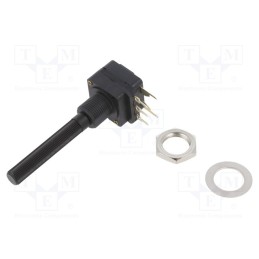 1 pcs x PIHER - PC16SH10IP06253A2020ITA - Potentiometer: shaft, 25kΩ, 200mW, THT, 6mm, plastic, mono, carbon