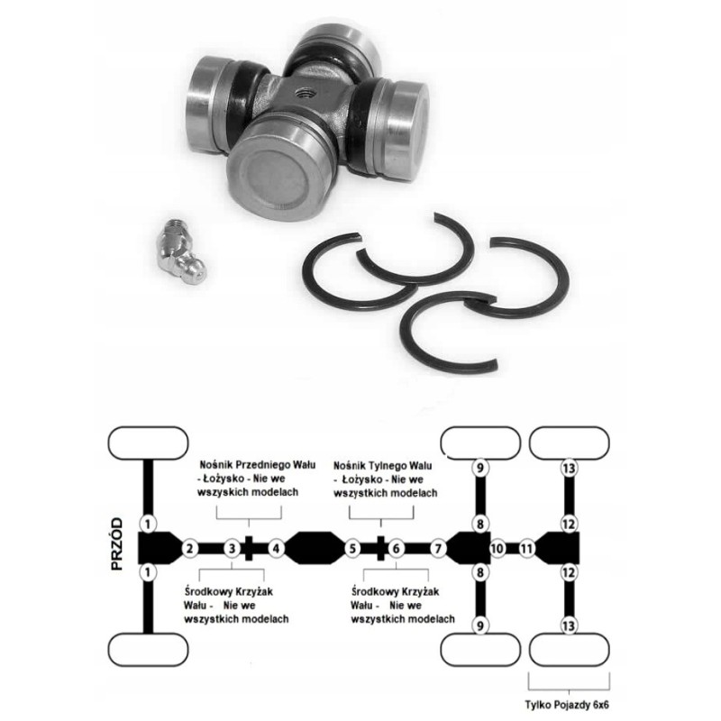 Polaris 455 500 xplorer ranger 6x6 shaft crossbar