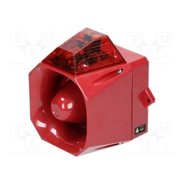 1 pcs x EATON ELECTRIC - AS/M/SB/230/R/RL - Signaller: lighting-sound, 230VAC, siren,flashing light, LED, red