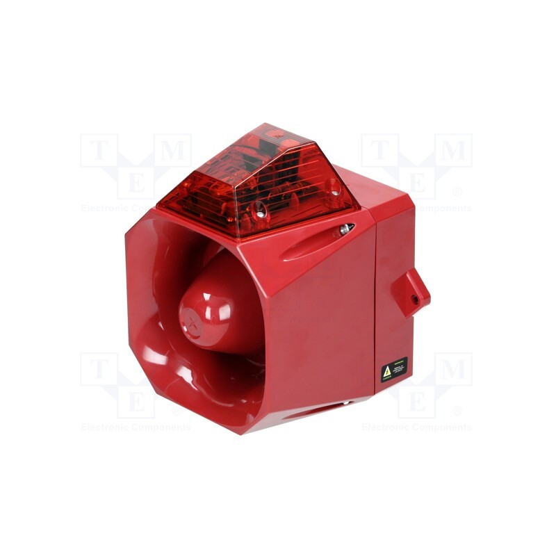 1 pcs x EATON ELECTRIC - AS/M/SB/230/R/RL - Signaller: lighting-sound, 230VAC, siren,flashing light, LED, red