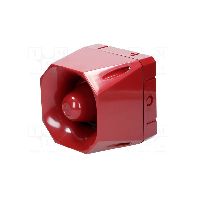 1 pcs x EATON ELECTRIC - AS/S/24/120/R - Signaller: sound, siren, 18÷28VDC, 120dB, Asserta Maxi, IP66, red