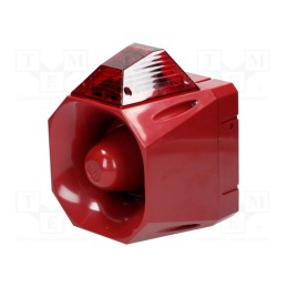 1 pcs x EATON ELECTRIC - AS/SB/24/120/R/RL - Signaller: lighting-sound, 18÷30VDC, siren,flashing light, LED