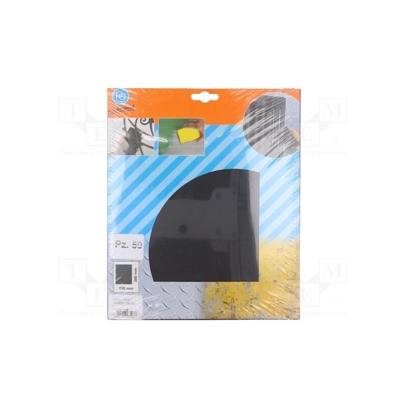 1 pcs x PG PROFESSIONAL - T.09 - Cleaning cloth: sandpaper, Granularity: 180, 230x280mm