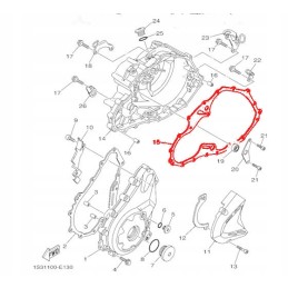 Athena yamaha yfm 700 clutch cover gasket