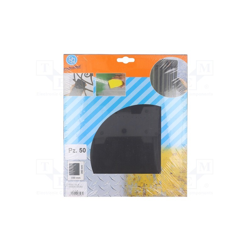 1 pcs x PG PROFESSIONAL - T.13 - Cleaning cloth: sandpaper, Granularity: 400, 230x280mm