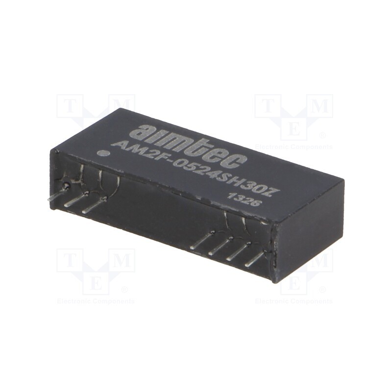 1 pcs x AIMTEC - AM2F-0524SH30Z - Converter: DC/DC, 2W, Uin: 4.5÷5.5V, Uout: 24VDC, Iout: 83mA, SIP12
