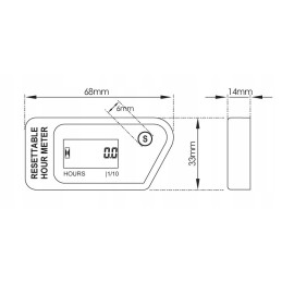 Operating hours counter, quad service reset