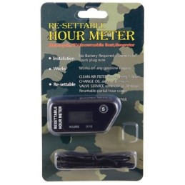 Operating hours counter, quad service reset