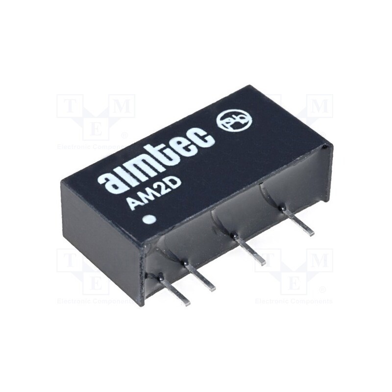 1 pcs x AIMTEC - AM2D-1212SH30Z - Converter: DC/DC, 2W, Uin: 10.8÷13.2V, Uout: 12VDC, Iout: 167mA, SIP7