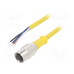 1 pcs x EATON ELECTRIC - CSAS4A4CY2205 - Connection lead, M12, PIN: 4, straight, 5m, plug, -25÷70°C, IP67