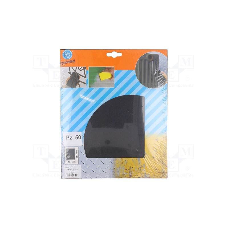 1 pcs x PG PROFESSIONAL - T.07 - Cleaning cloth: sandpaper, Granularity: 120, 230x280mm