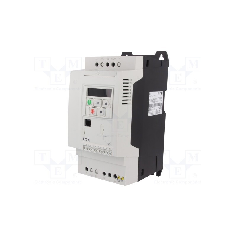 1 pcs x EATON ELECTRIC - DC1-12011FB-A20CE1 - Vector inverter, Max motor power: 2.2kW, Usup: 200÷240VAC, IN: 4
