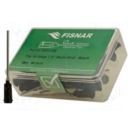 10 pcs x FISNAR - 8001495 - Needle: steel, 1.5', Size: 16, straight, 1.19mm, Mounting: Luer Lock