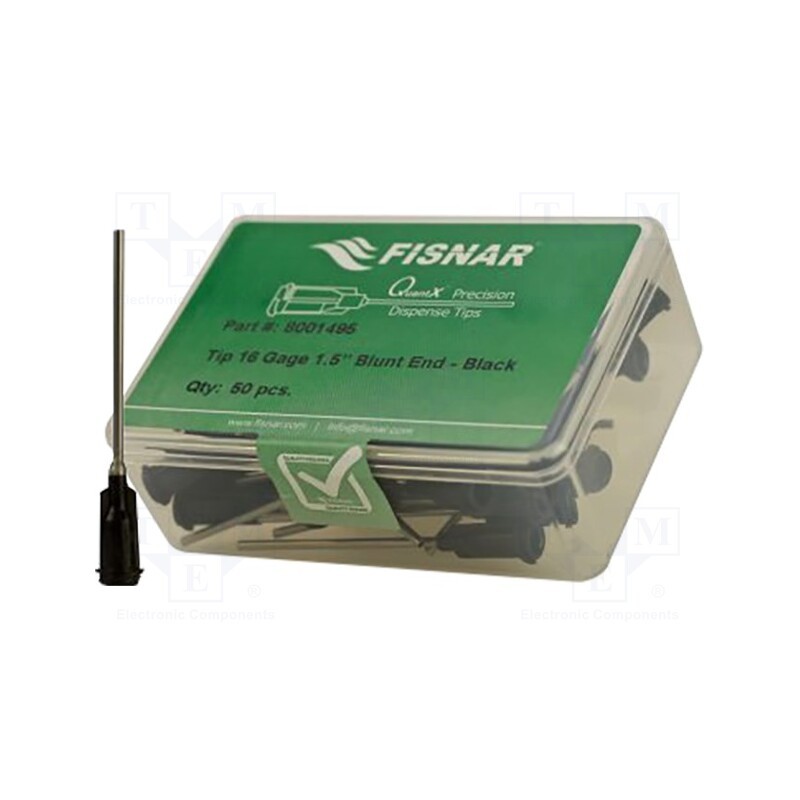 10 pcs x FISNAR - 8001495 - Needle: steel, 1.5', Size: 16, straight, 1.19mm, Mounting: Luer Lock