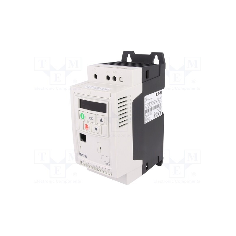 1 pcs x EATON ELECTRIC - DC1-124D3FN-A20CE1 - Vector inverter, Max motor power: 0.75kW, Usup: 200÷240VAC, IN: 4