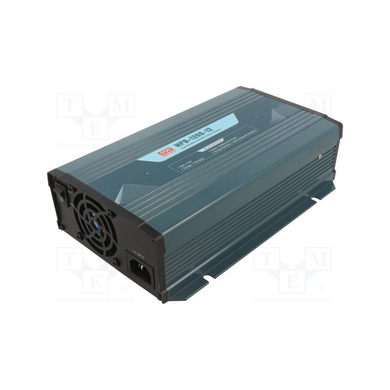 1 pcs x MEAN WELL - NPB-1200-12 - Charger: for rechargeable batteries, 70A, 240÷800Ah, 13.8VDC