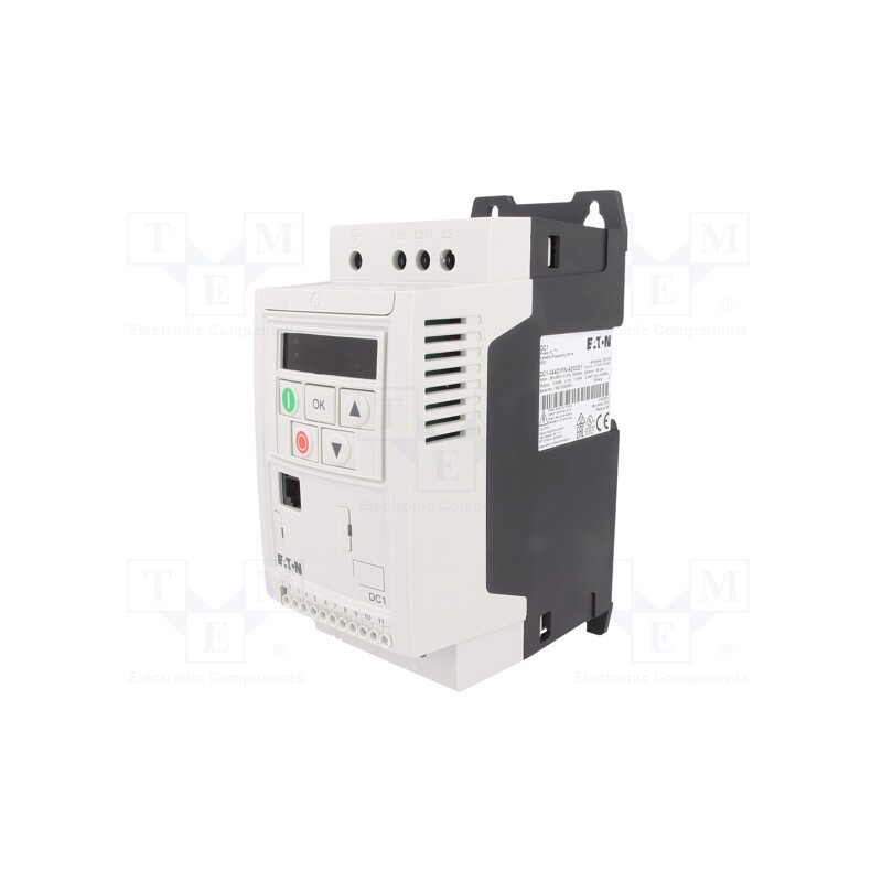 1 pcs x EATON ELECTRIC - DC1-344D1FN-A20CE1 - Vector inverter, 1.5kW, 3x400VAC, 3x380÷480VAC, 0÷10V, IN: 4, 4.1A