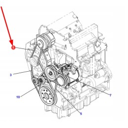X696616102000 V-belt avx10 x 685 la