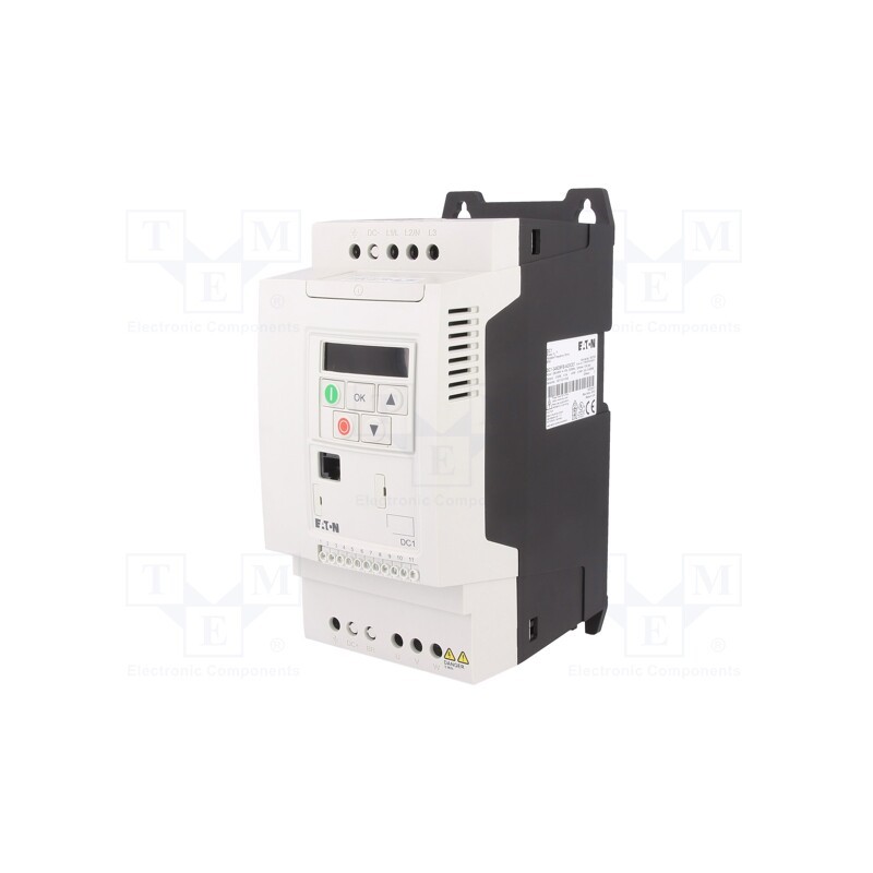 1 pcs x EATON ELECTRIC - DC1-349D5FB-A20CE1 - Vector inverter, 4kW, 3x400VAC, 3x380÷480VAC, 0÷10V, IN: 4, 0÷500Hz