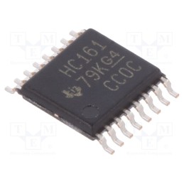 3 pcs x TEXAS INSTRUMENTS - SN74HC161PW - IC: digital, 4bit,binary counter,synchronous, SMD, TSSOP16, HC