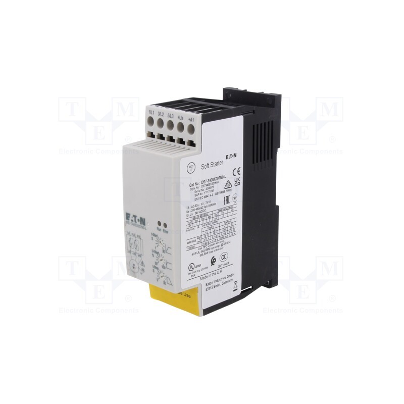 1 pcs x EATON ELECTRIC - DS7-340SX007N0-L - Module: soft-start, Usup: 230÷480VAC, for DIN rail mounting, 3kW