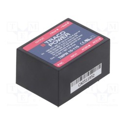 1 pcs x TRACO POWER - TMPW 10-115 - Power supply: switched-mode, for building in, 10W, 15VDC, 667mA