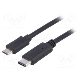 1 pcs x AKYGA - AK-USB-16 - Cable, USB 2.0, USB B micro plug,USB C plug, nickel plated, 1m