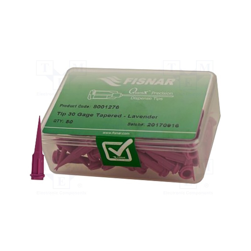 10 pcs x FISNAR - 8001276 - Needle: plastic, 1.25', Size: 30, straight,conical, 0.15mm