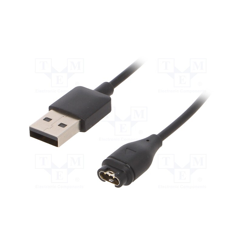 1 pcs x AKYGA - AK-SW-17 - Cable: for smartwatch charging, 1m, black, 1A