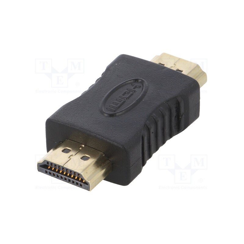 1 pcs x AKYGA - AK-AD-21 - Adapter, HDMI 1.4, HDMI plug,both sides, black