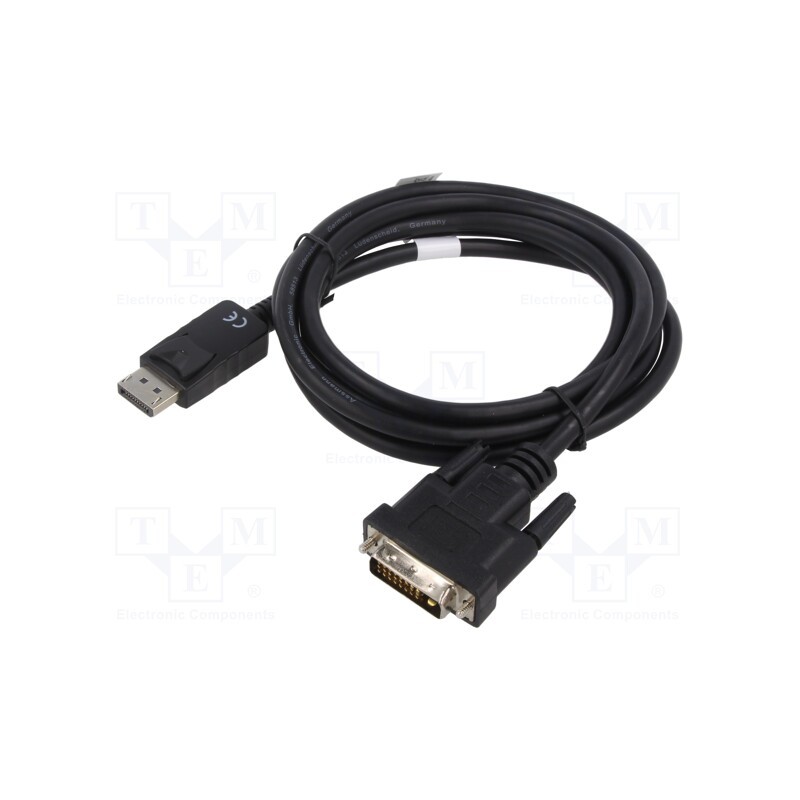 1 pcs x DIGITUS - AK-340306-020-S - Cable, DisplayPort 1.1a,HDCP 1.3, 2m, black
