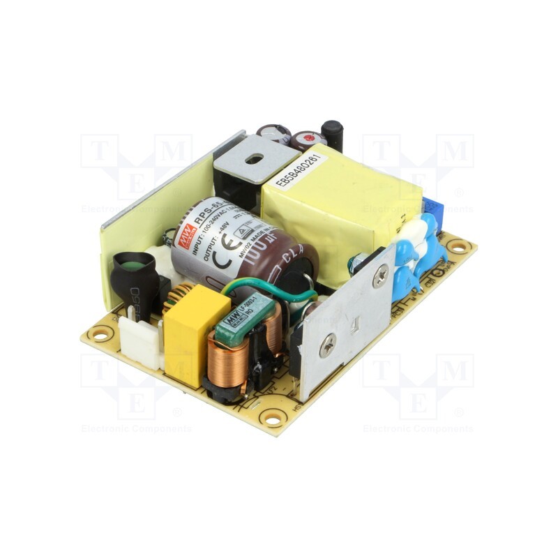 1 pcs x MEAN WELL - RPS-65-48 - Power supply: switched-mode, open, 65.3W, 80÷264VAC, OUT: 1, 1.36A