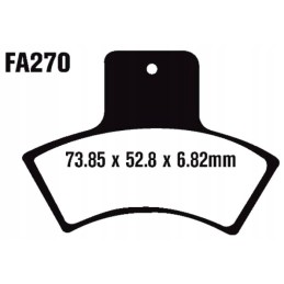 Pads rear quadzilla cuv cut qz 300 320 500 suv