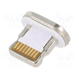 1 pcs x GEMBIRD - CC-USB2-AMLM-8P - Adapter, magnetic,USB 2.0, Apple Lightning plug, Cablexpert