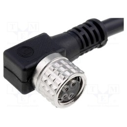 1 pcs x LUMBERG AUTOMATION - RKMWV 4-07/2 M - Connection lead, M8, PIN: 4, angled, 2m, plug, 60VAC, 4A, -25÷80°C