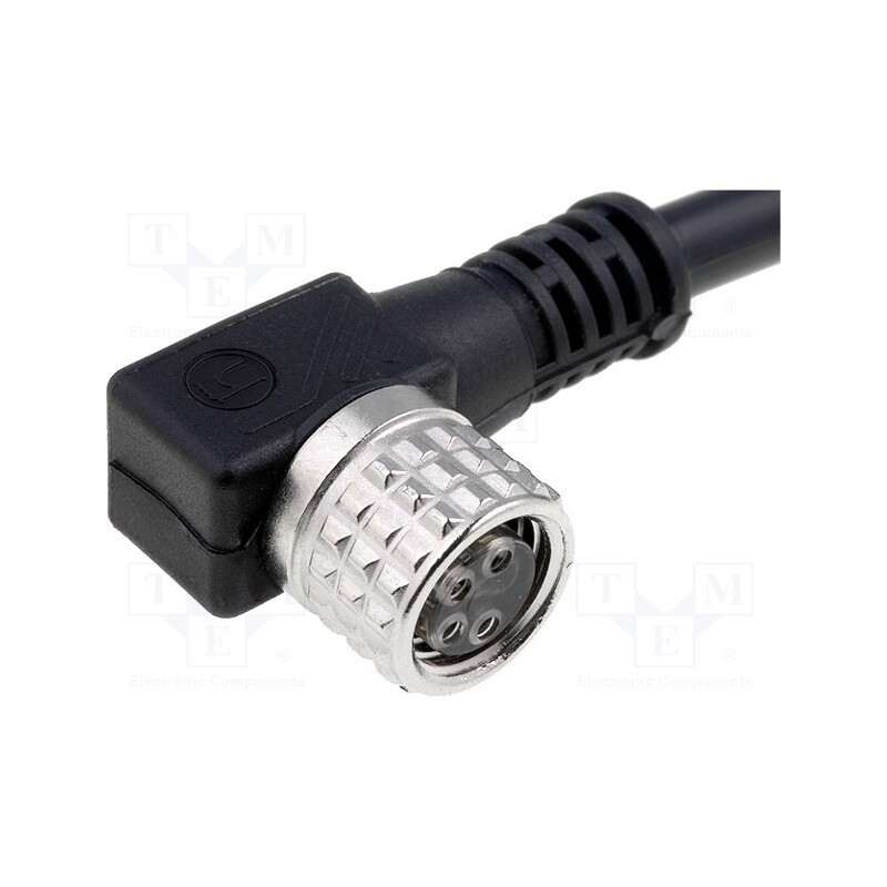 1 pcs x LUMBERG AUTOMATION - RKMWV 4-07/2 M - Connection lead, M8, PIN: 4, angled, 2m, plug, 60VAC, 4A, -25÷80°C