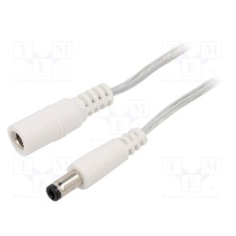 1 pcs x BQ CABLE - DC.EXT.8610.0200 - Cable, 2x0.5mm2, DC 5,5/2,5 plug,DC 5,5/2,5 socket, straight