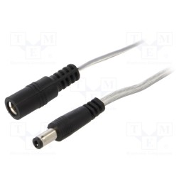 1 pcs x BQ CABLE - DC.EXT.8600.0200 - Cable, 2x0.5mm2, DC 5,5/2,5 plug,DC 5,5/2,5 socket, straight