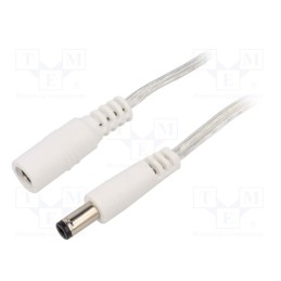1 pcs x BQ CABLE - DC.EXT.8210.0100 - Cable, 2x0.5mm2, DC 5,5/2,1 plug,DC 5,5/2,1 socket, straight