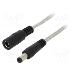 1 pcs x BQ CABLE - DC.EXT.8200.0100 - Cable, 2x0.5mm2, DC 5,5/2,1 plug,DC 5,5/2,1 socket, straight