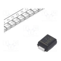 5 pcs x TAIWAN SEMICONDUCTOR - P6SMB39A - Diode: TVS, 600W, 39V, 11.6A, unidirectional, ±5%, SMB,