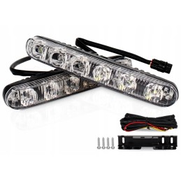 DRL daytime running lights road lighting 6 LED 12v