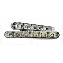 DRL daytime running lights road lighting 6 LED 12v