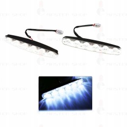 DRL daytime running lights road lighting 6 LED 12v
