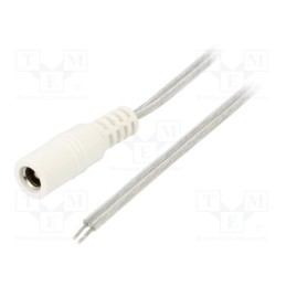 1 pcs x BQ CABLE - DC.CAB.8410.0500 - Cable, 2x0.5mm2, wires,DC 5,5/2,5 socket, straight, transparent