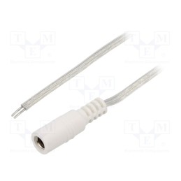 1 pcs x BQ CABLE - DC.CAB.8410.0200 - Cable, 2x0.5mm2, wires,DC 5,5/2,5 socket, straight, transparent