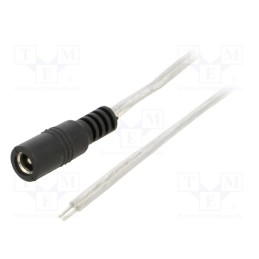 1 pcs x BQ CABLE - DC.CAB.8400.0300 - Cable, 2x0.5mm2, wires,DC 5,5/2,5 socket, straight, transparent