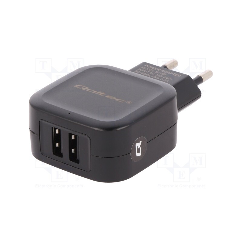 1 pcs x QOLTEC - 50185 - Power supply: switched-mode, mains power supply,plug,charger